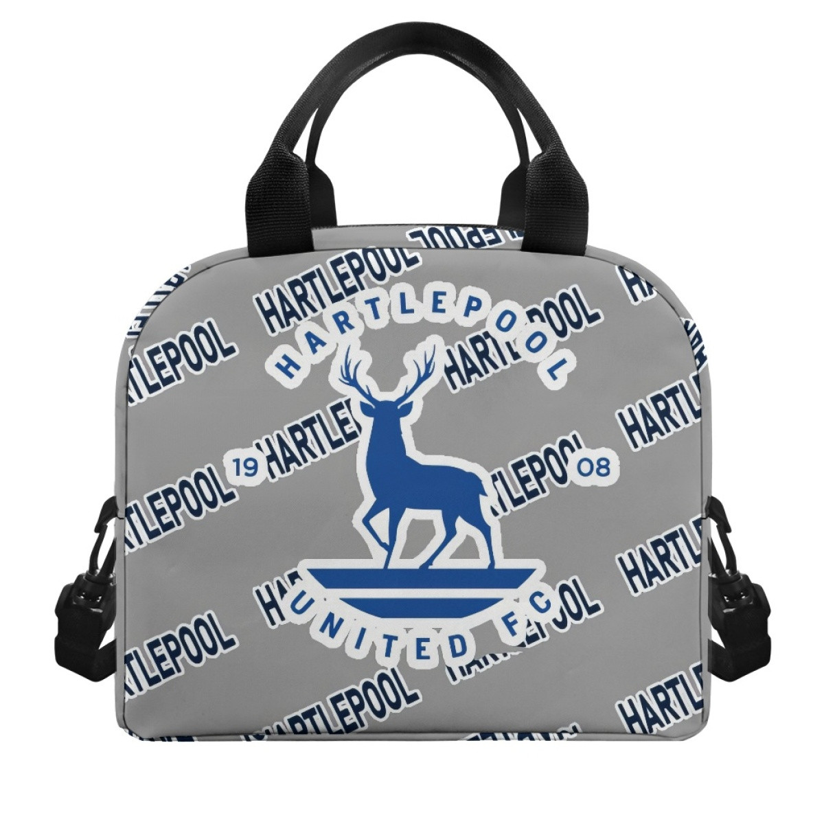Hartlepool United FC Insulated Lunch Bag Box - Hartlepool Football Club Medley Monogram Wordmark