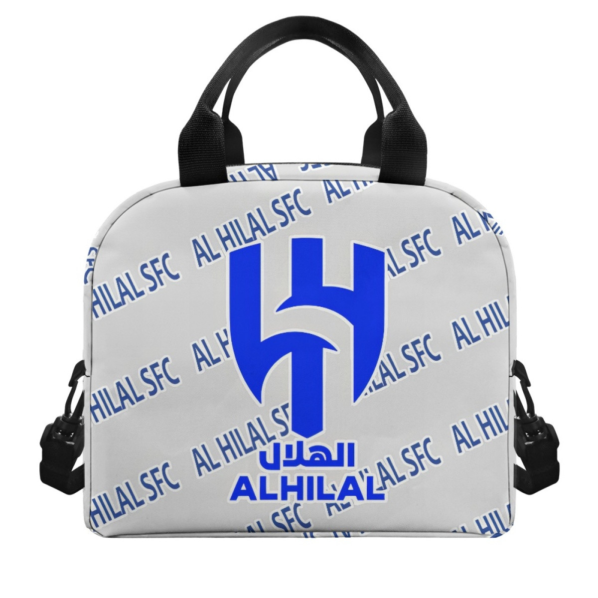 AL Hilal SFC Football Club Insulated Lunch Bag Box - Hilal Football Club Medley Monogram Wordmark