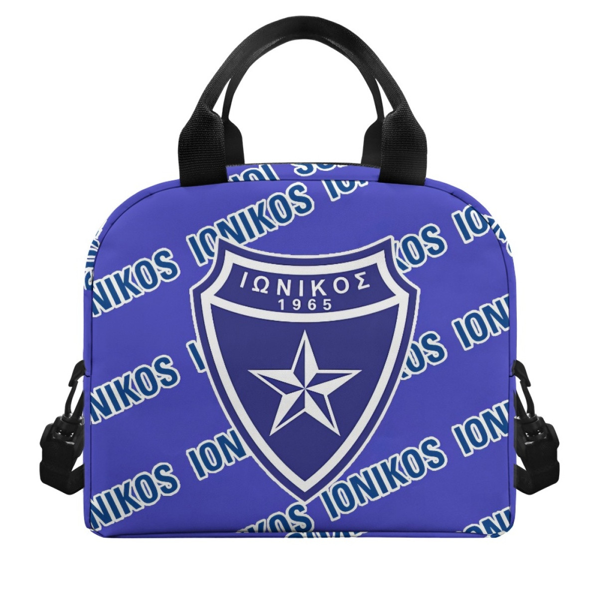Ionikos FC Insulated Lunch Bag Box - Ionikos Football Club Medley Monogram Wordmark