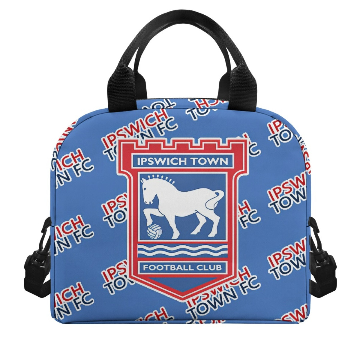 Ipswich Town FC Insulated Lunch Bag Box - Ipswich Football Club Medley Monogram Wordmark