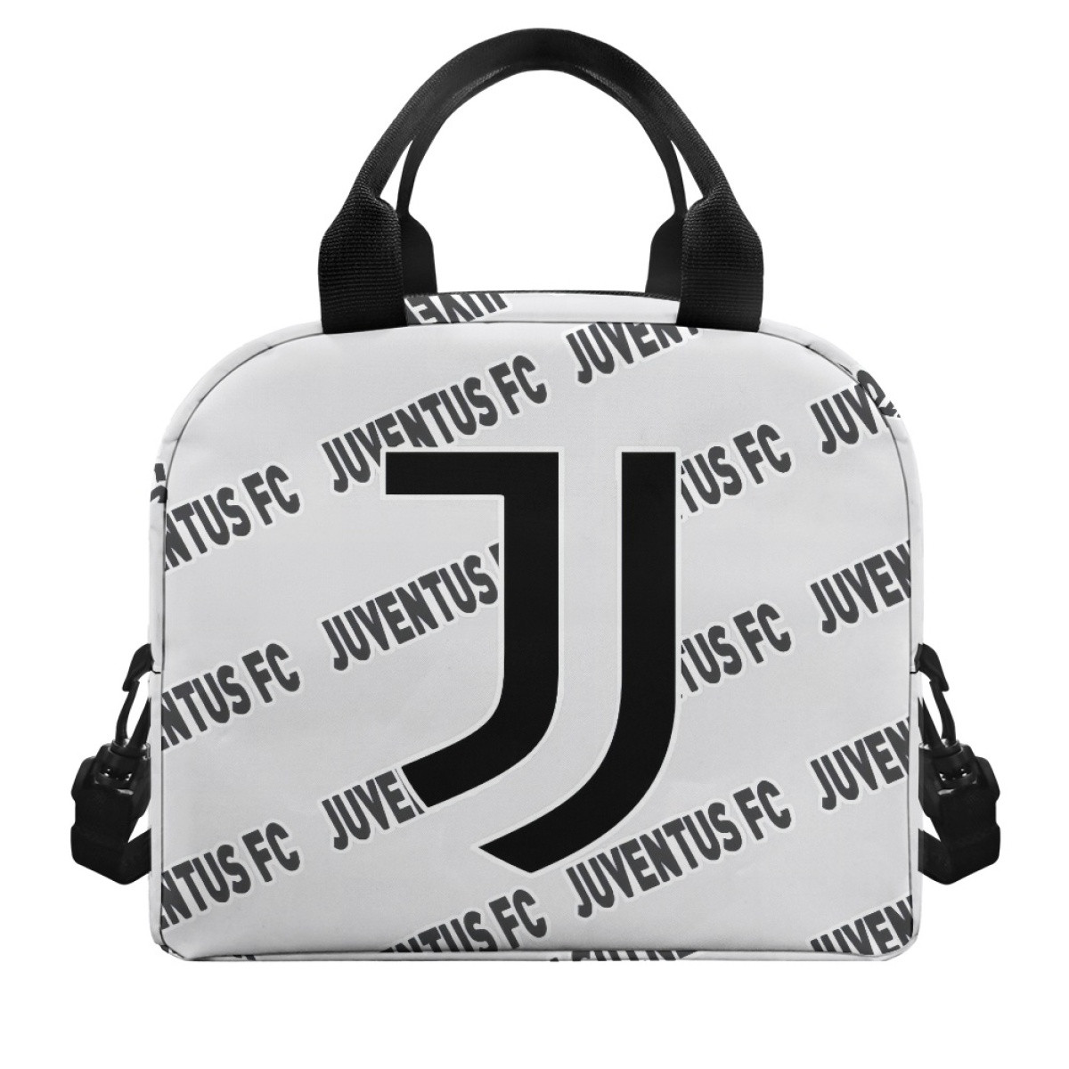 Juventus FC Football Club Insulated Lunch Bag Box - Juventus Football Club Medley Monogram Wordmark