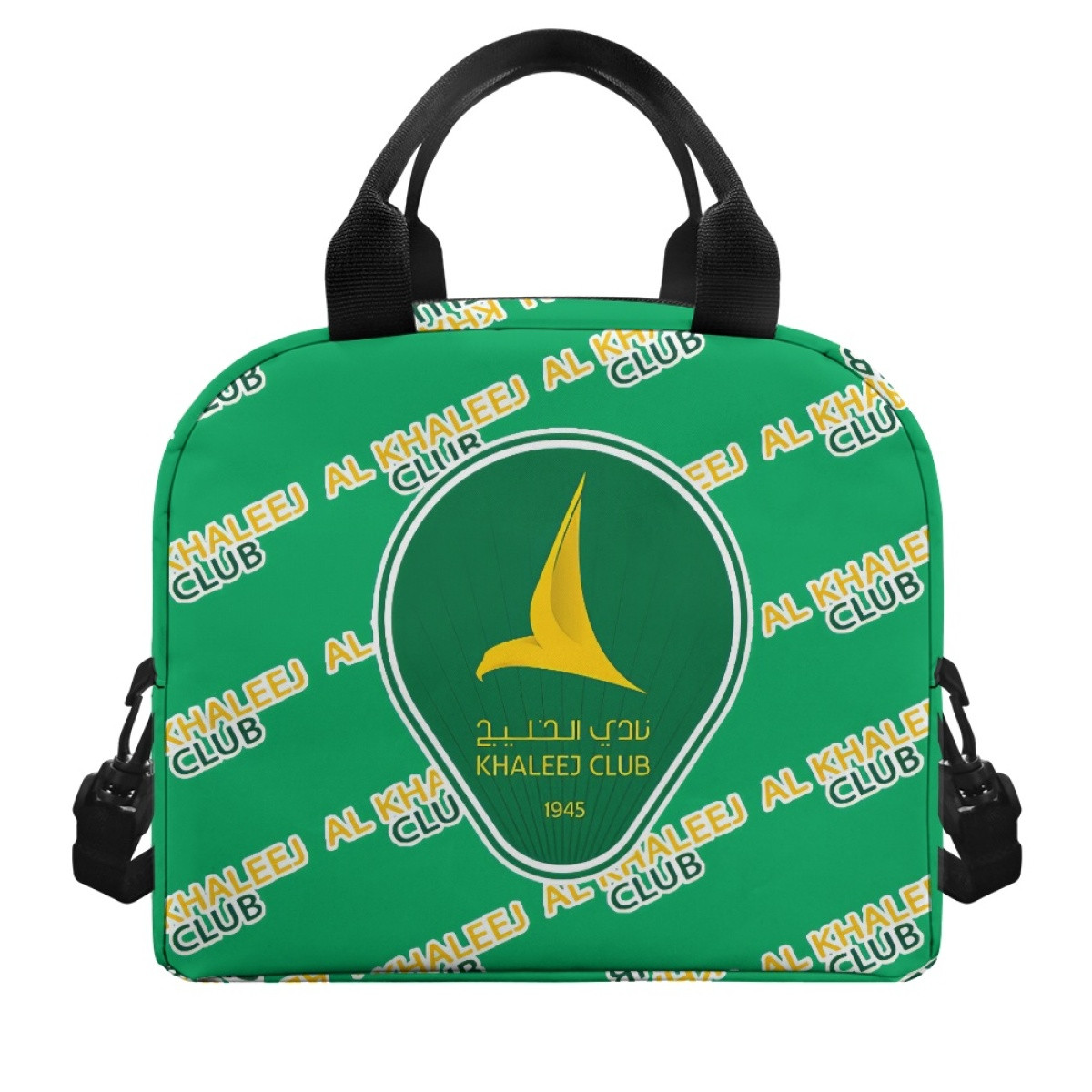 AL Khaleej Club Football Club Insulated Lunch Bag Box - Khaleej Football Club Medley Monogram Wordmark
