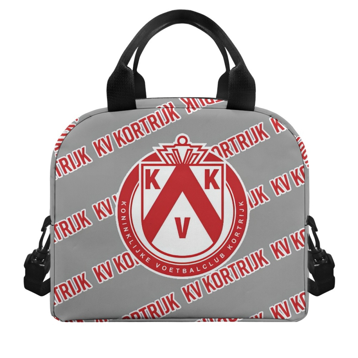 KV Kortrijk Football Club Insulated Lunch Bag Box - Kortrijk Football Club Medley Monogram Wordmark