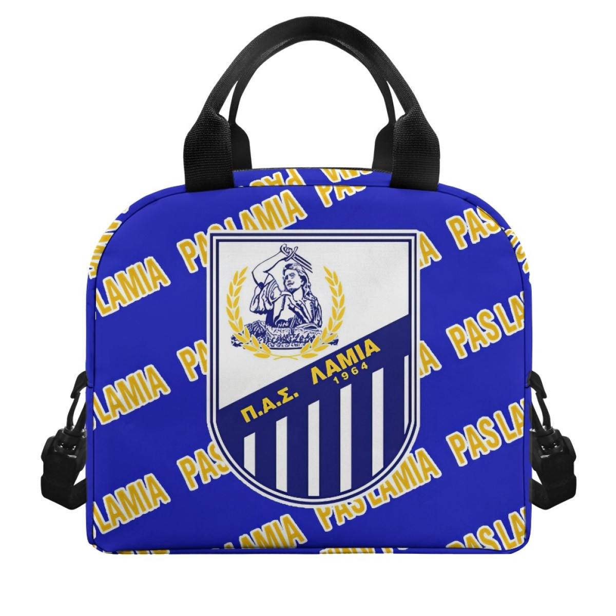 Pas Lamia Insulated Lunch Bag Box - Lamia Football Club Medley Monogram Wordmark
