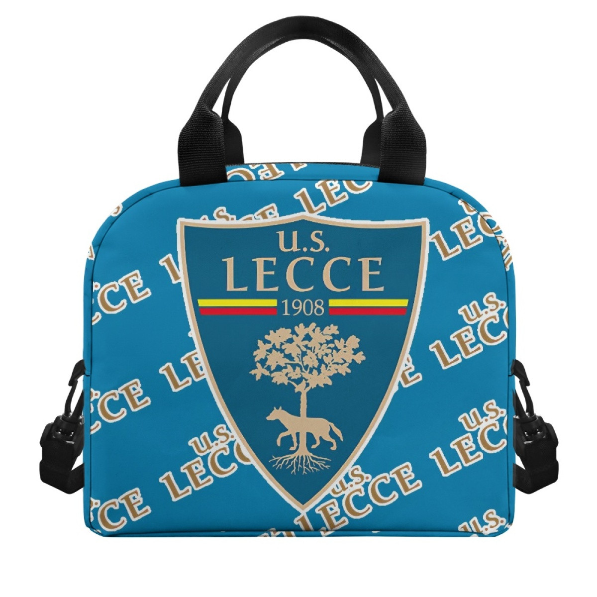 US Lecce Football Club Insulated Lunch Bag Box - Lecce Football Club Medley Monogram Wordmark