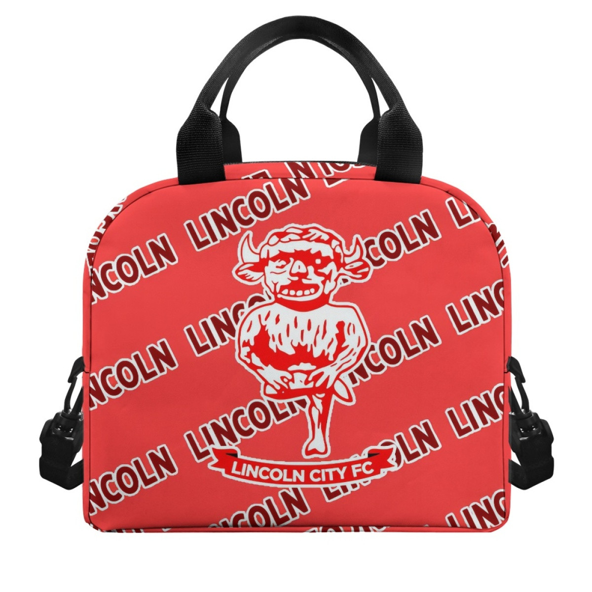 Lincoln City FC Insulated Lunch Bag Box - Lincoln Football Club Medley Monogram Wordmark