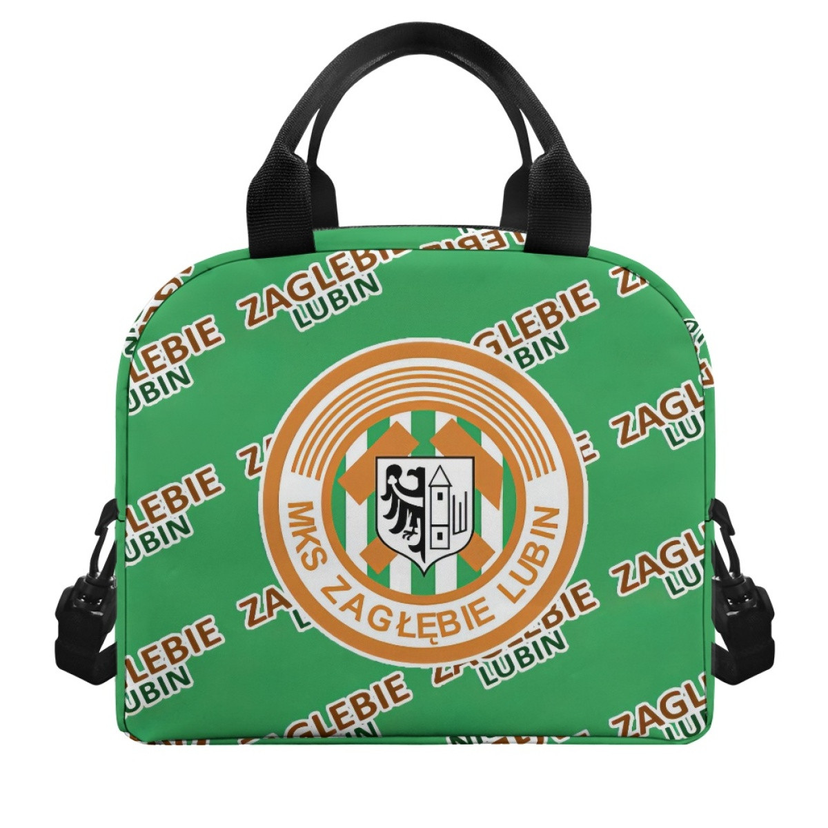 Zaglebie Lubin Insulated Lunch Bag Box - Lubin Football Club Medley Monogram Wordmark