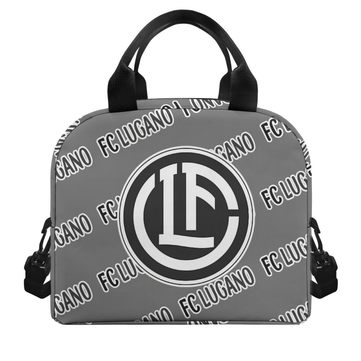 FC Lugano Insulated Lunch Bag Box - Lugano Football Club Medley Monogram Wordmark