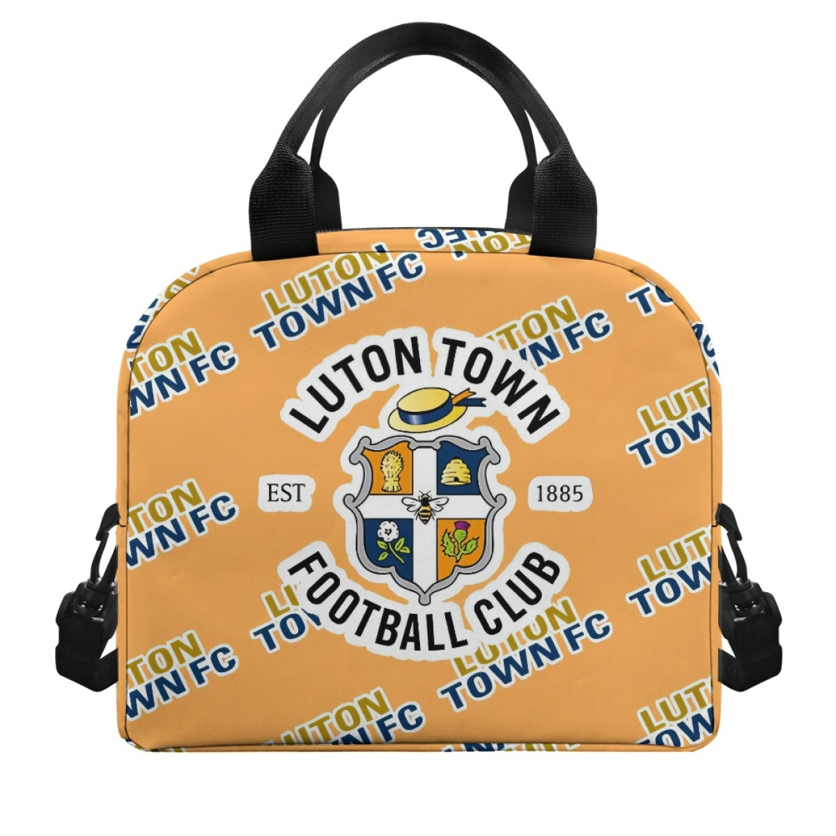 Luton Town FC Insulated Lunch Bag Box - Luton Football Club Medley Monogram Wordmark