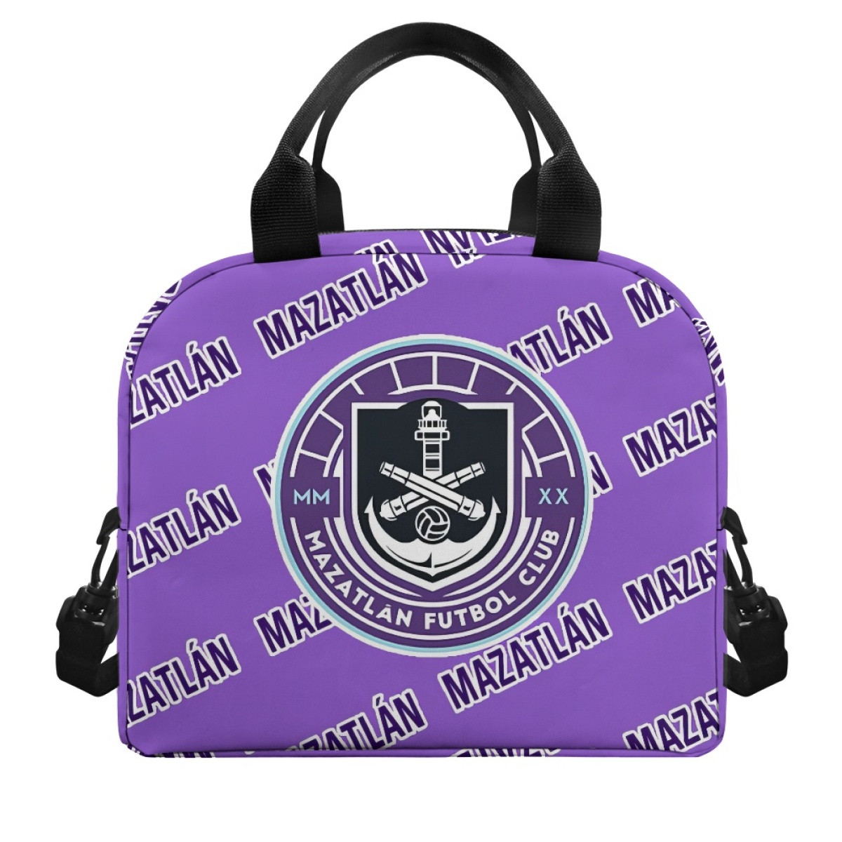 Mazatlan FC Insulated Lunch Bag Box - Mazatlan Football Club Medley Monogram Wordmark