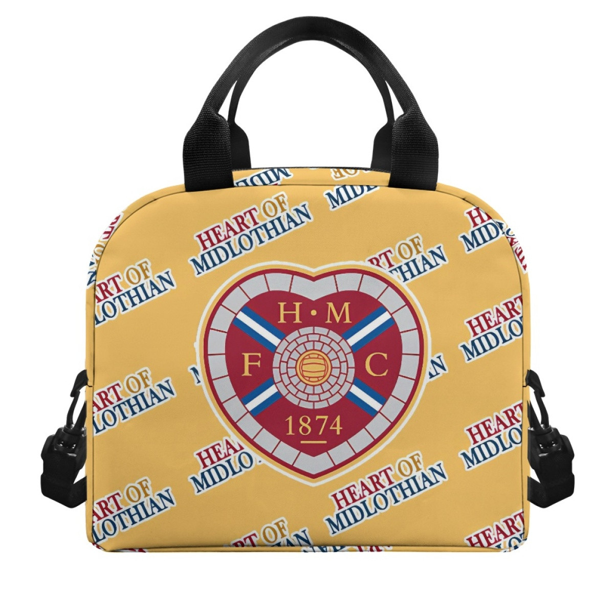 Heart Of Midlothian FC Insulated Lunch Bag Box - Midlothian Football Club Medley Monogram Wordmark