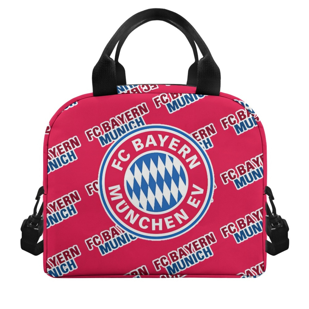 FC Bayern Munich Football Club Insulated Lunch Bag Box - Munich Football Club Medley Monogram Wordmark