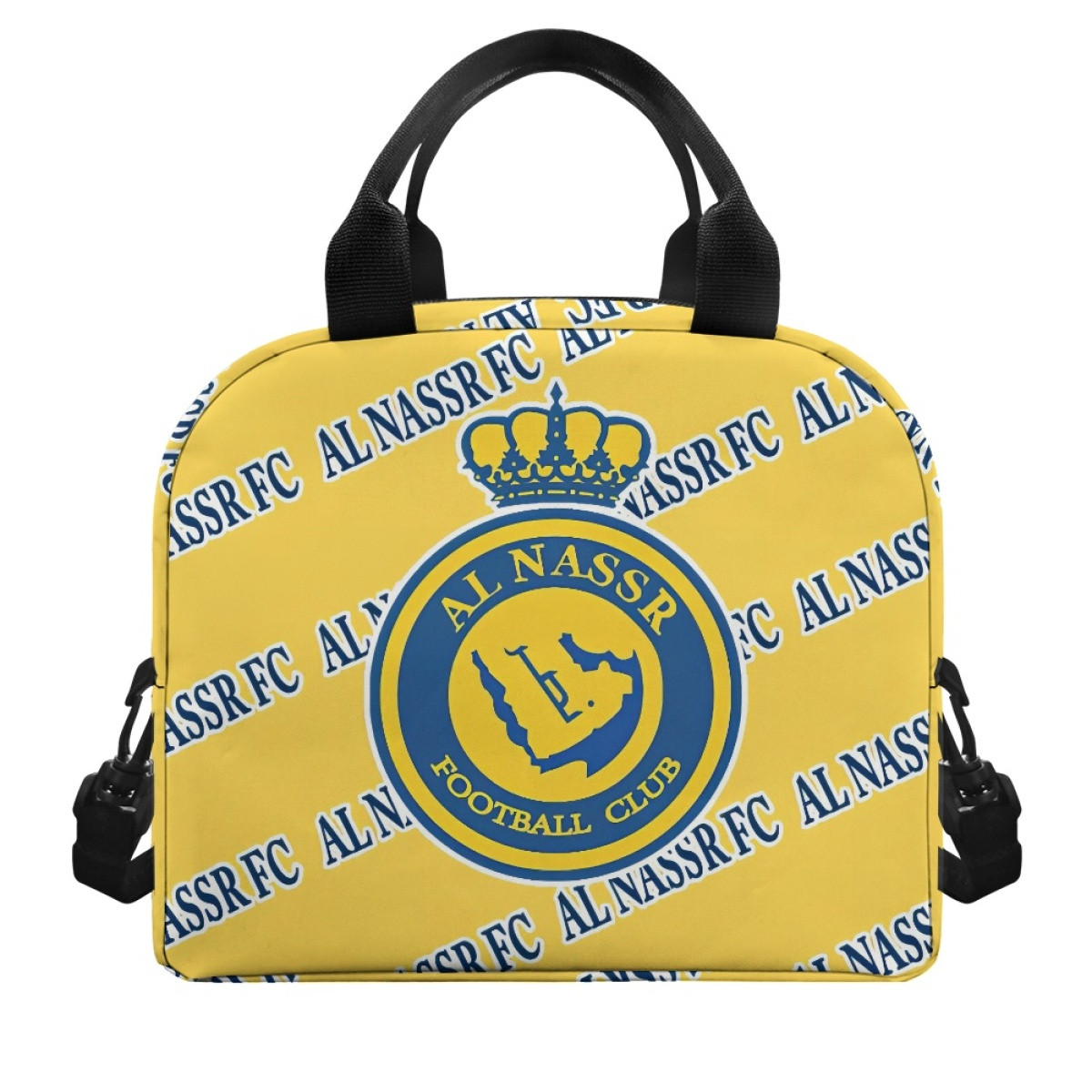 AL Nassr FC Football Club Insulated Lunch Bag Box - Nassr Football Club Medley Monogram Wordmark