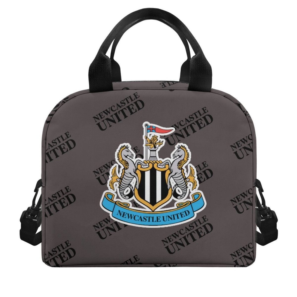 Newcastle United Football Club Insulated Lunch Bag Box - Newcastle United Football Club Medley Monogram Wordmark