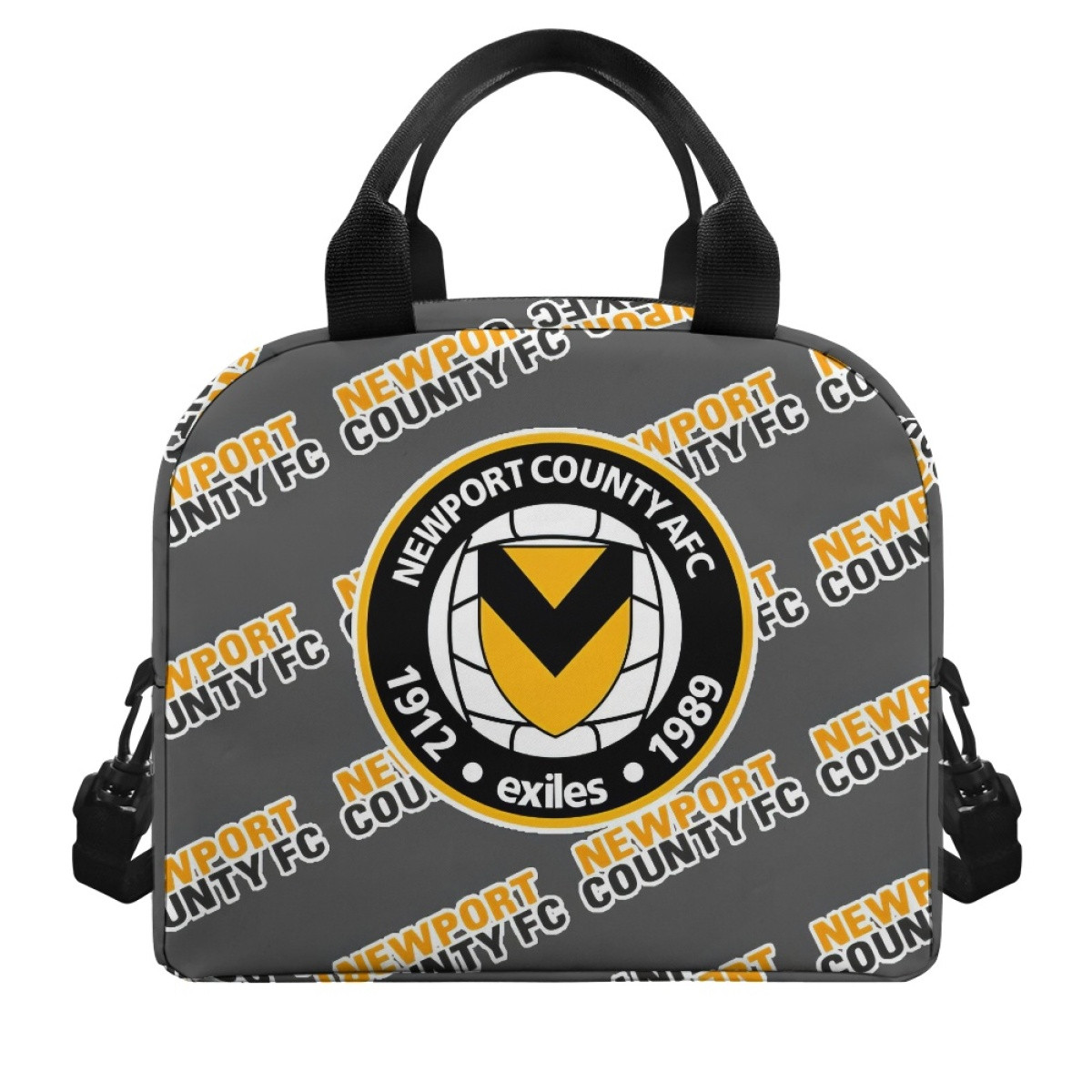 Newport County FC Insulated Lunch Bag Box - Newport Football Club Medley Monogram Wordmark