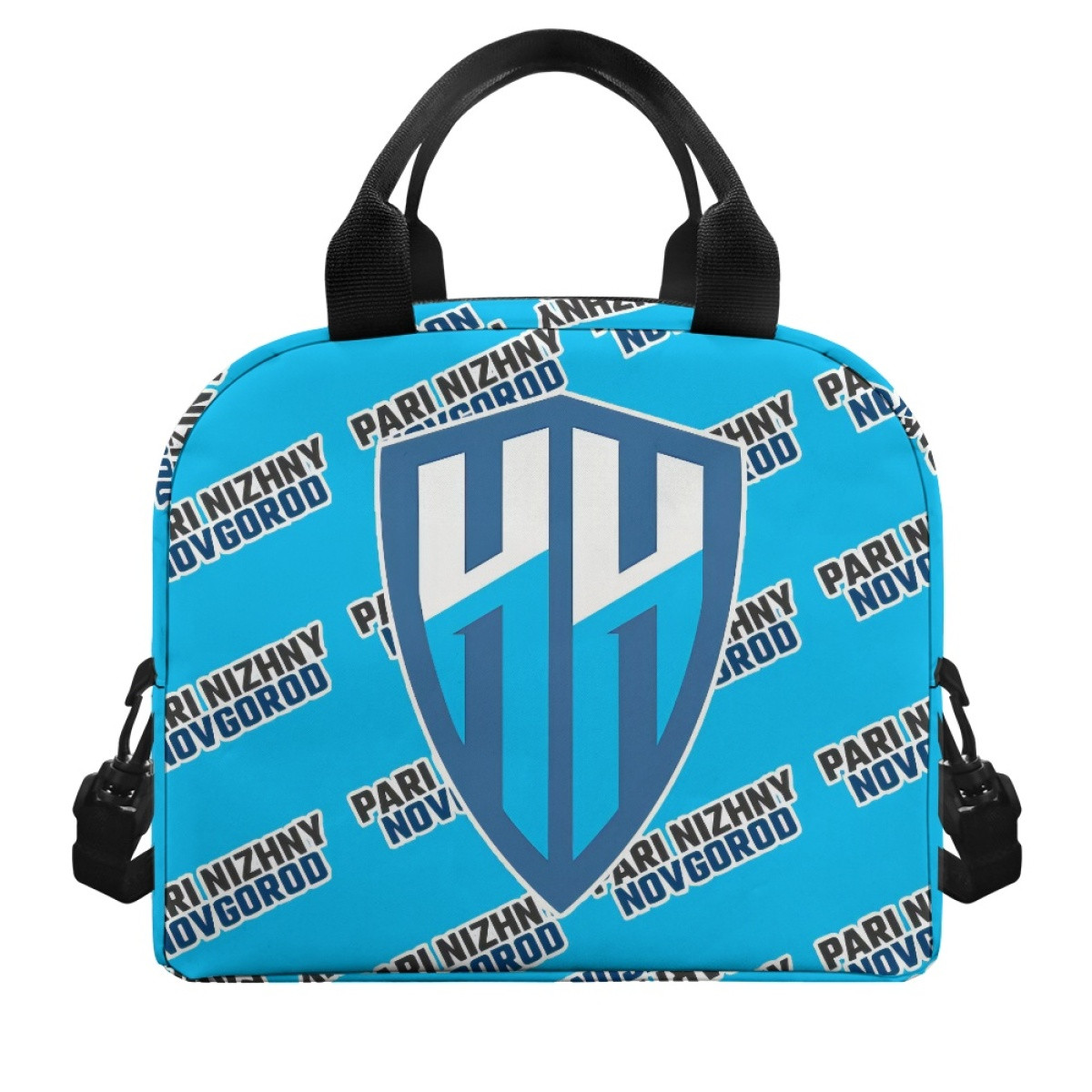 FC Pari Nizhny Novgorod Insulated Lunch Bag Box - Novgorod Football Club Medley Monogram Wordmark