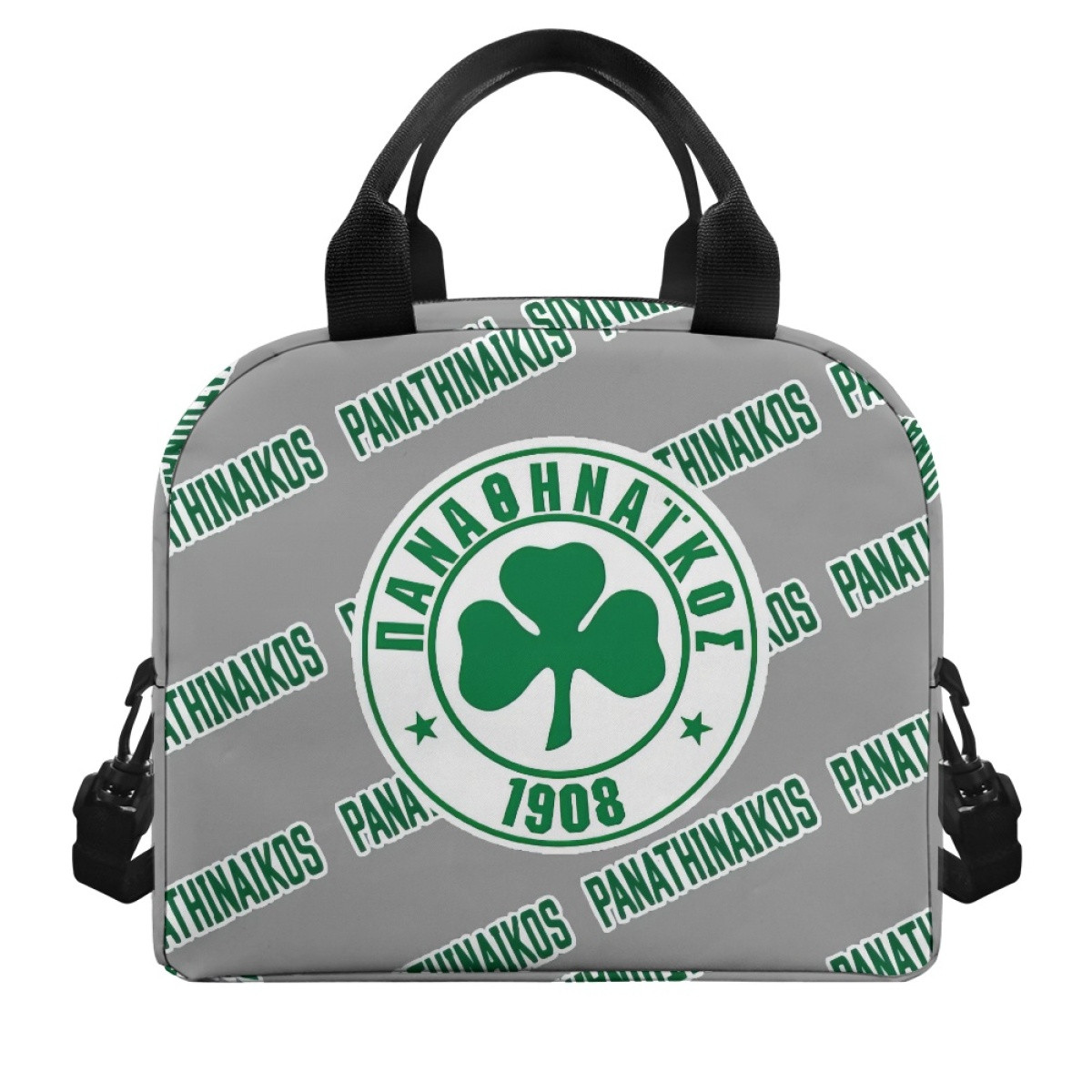 Panathinaikos FC Insulated Lunch Bag Box - Panathinaikos Football Club Medley Monogram Wordmark