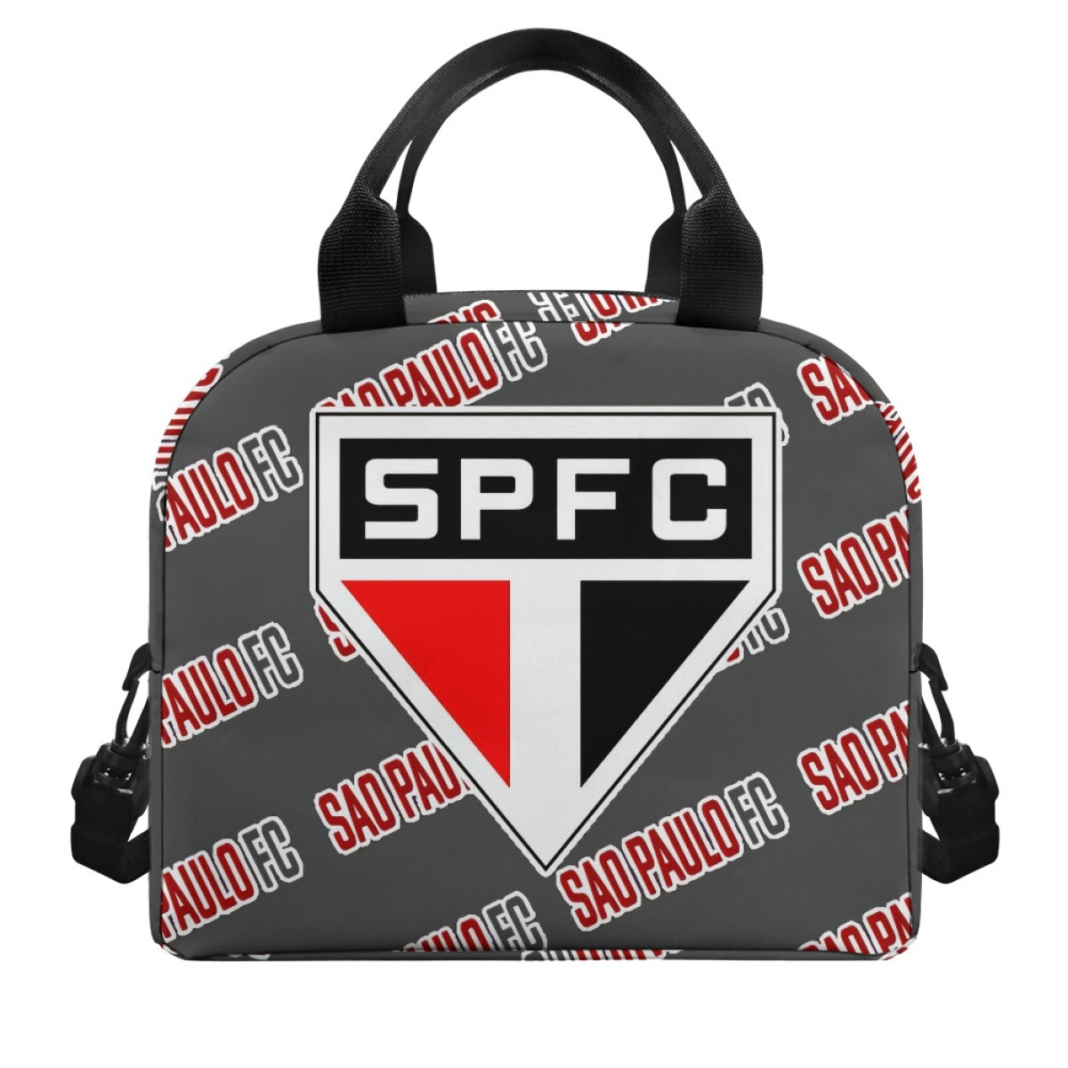 Sao Paulo FC Insulated Lunch Bag Box - Sao Paulo FC Football Club Medley Monogram Wordmark