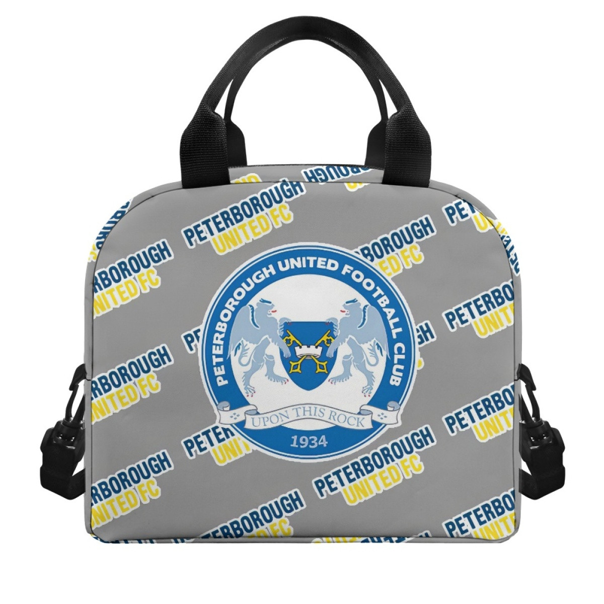 Peterborough United FC Insulated Lunch Bag Box - Peterborough Football Club Medley Monogram Wordmark