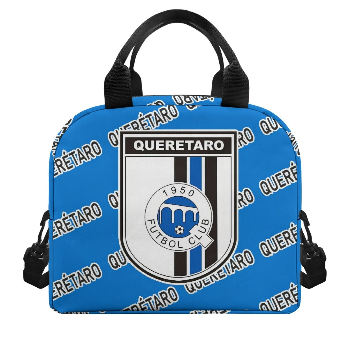 Queretaro FC Insulated Lunch Bag Box - Queretaro Football Club Medley Monogram Wordmark