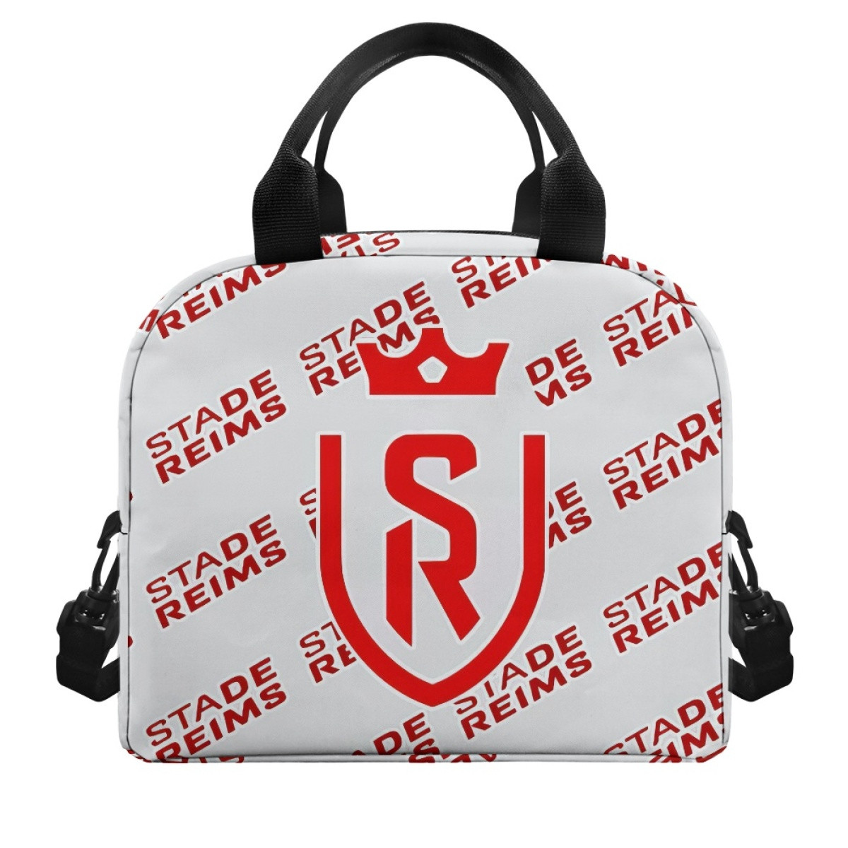 Stade de Reims Football Club Insulated Lunch Bag Box - Reims Football Club Medley Monogram Wordmark