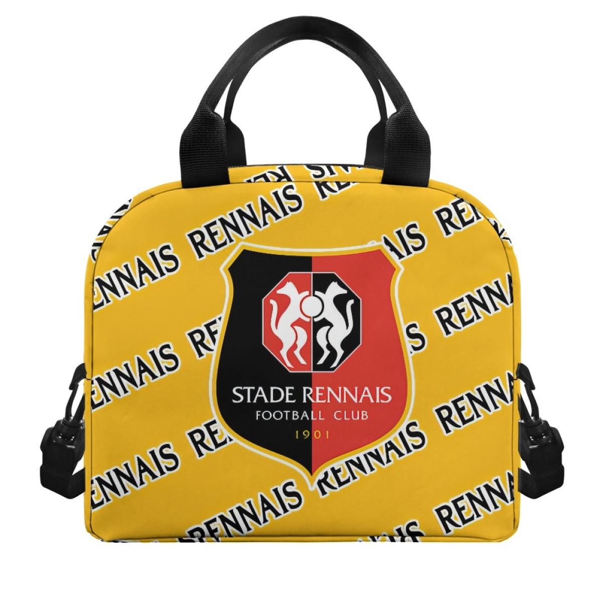 Stade Rennais FC Football Club Insulated Lunch Bag Box - Rennais Football Club Medley Monogram Wordmark