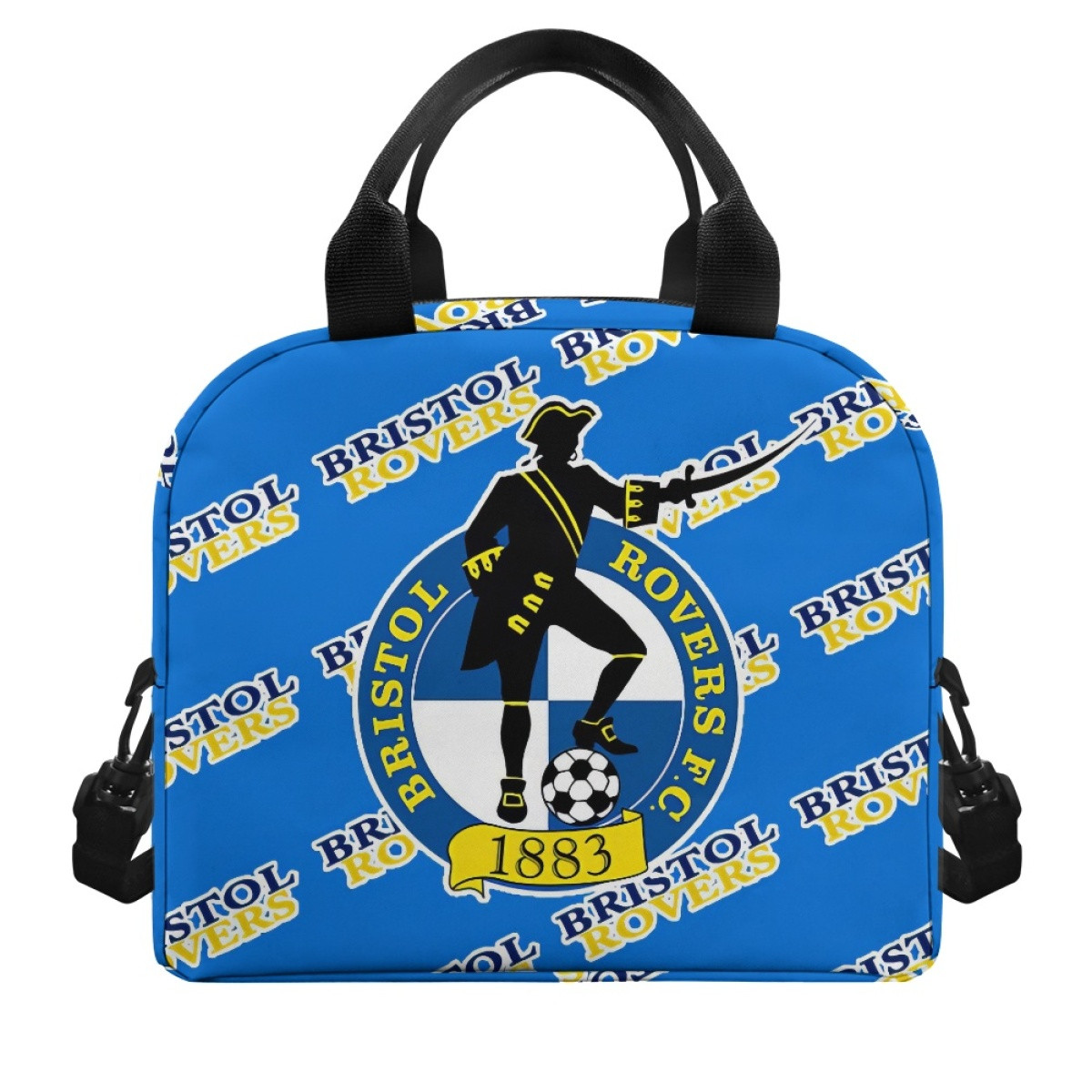 Bristol Rovers FC Insulated Lunch Bag Box - Rovers Football Club Medley Monogram Wordmark