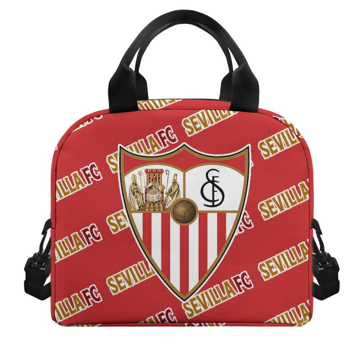 Sevilla FC Insulated Lunch Bag Box - Sevilla Football Club Medley Monogram Wordmark