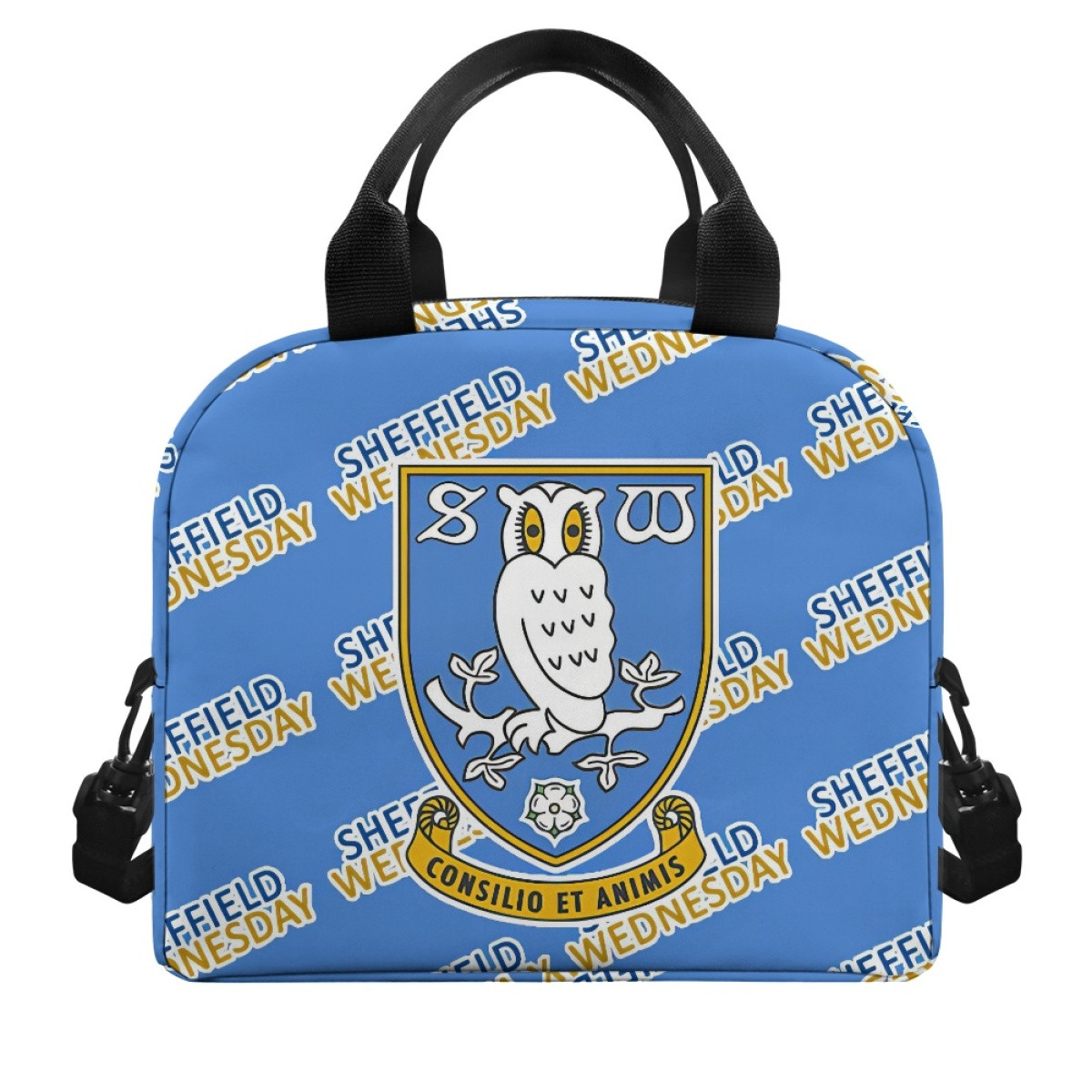 Sheffield Wednesday FC Insulated Lunch Bag Box - Sheffield Football Club Medley Monogram Wordmar