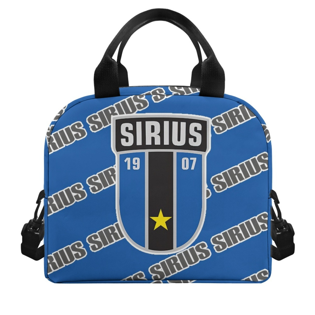 IK Sirius Fotboll Insulated Lunch Bag Box - Sirius Football Club Medley Monogram Wordmark
