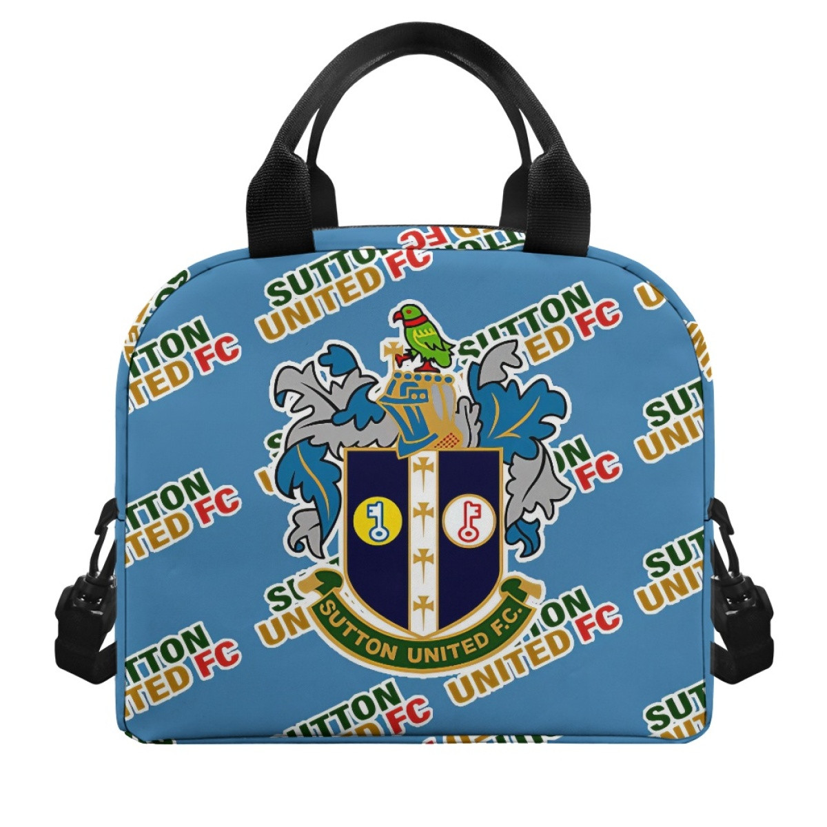 Sutton United FC Insulated Lunch Bag Box - Sutton Football Club Medley Monogram Wordmark