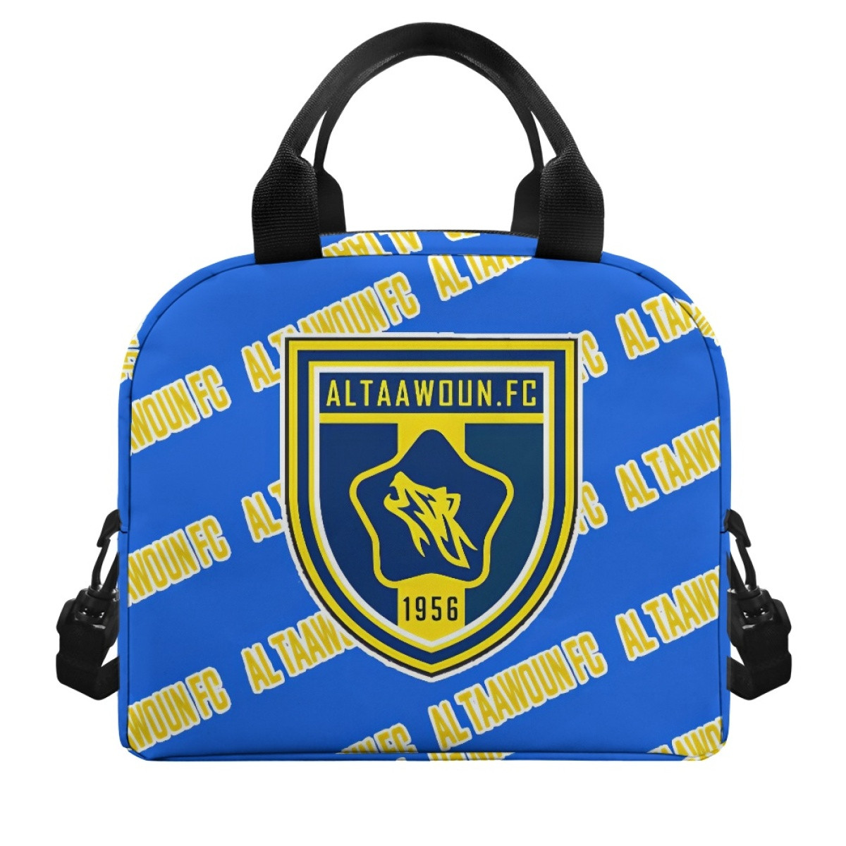 AL Taawoun FC Football Club Insulated Lunch Bag Box - Taawoun Football Club Medley Monogram Wordmark