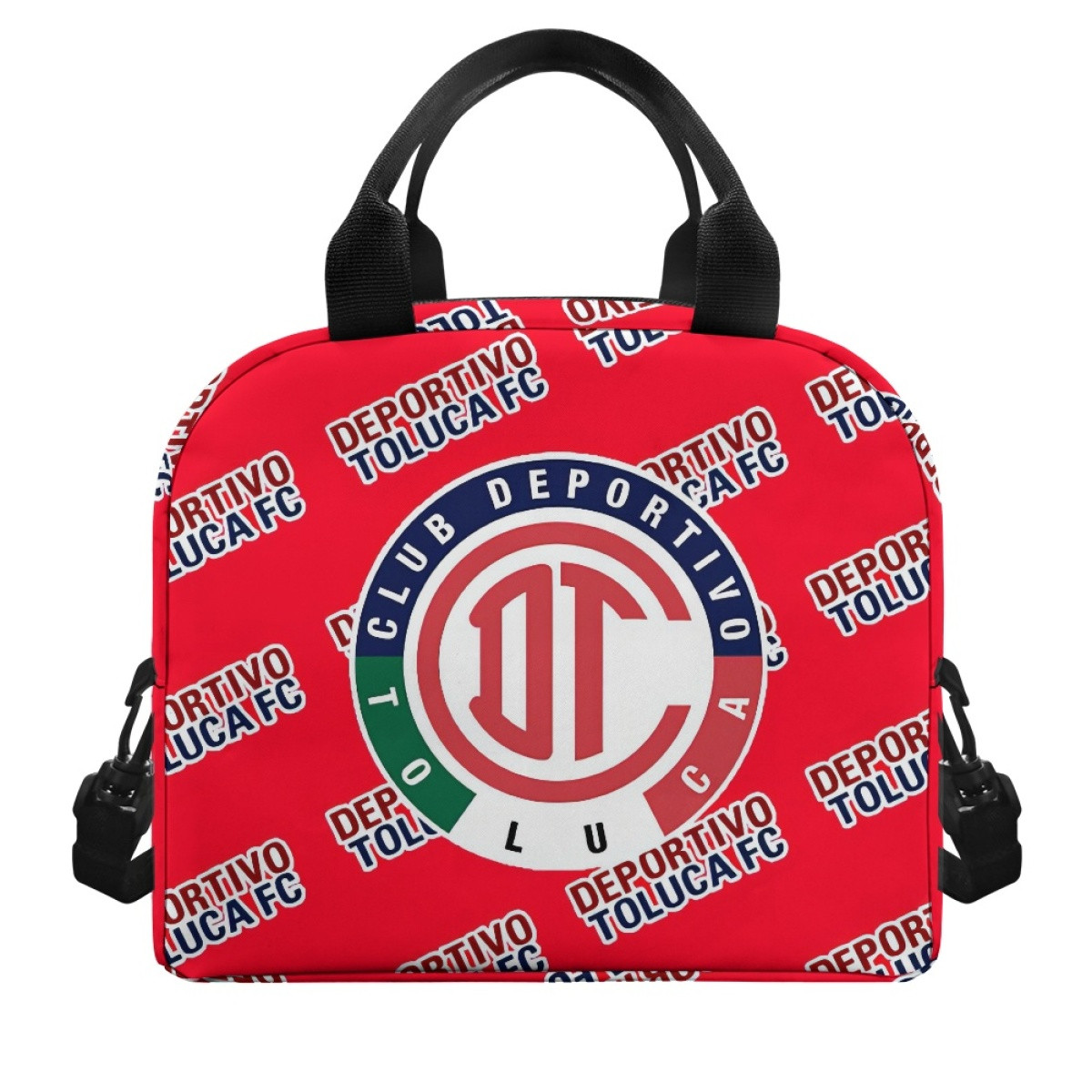 Deportivo Toluca FC Insulated Lunch Bag Box - Toluca Football Club Medley Monogram Wordmark