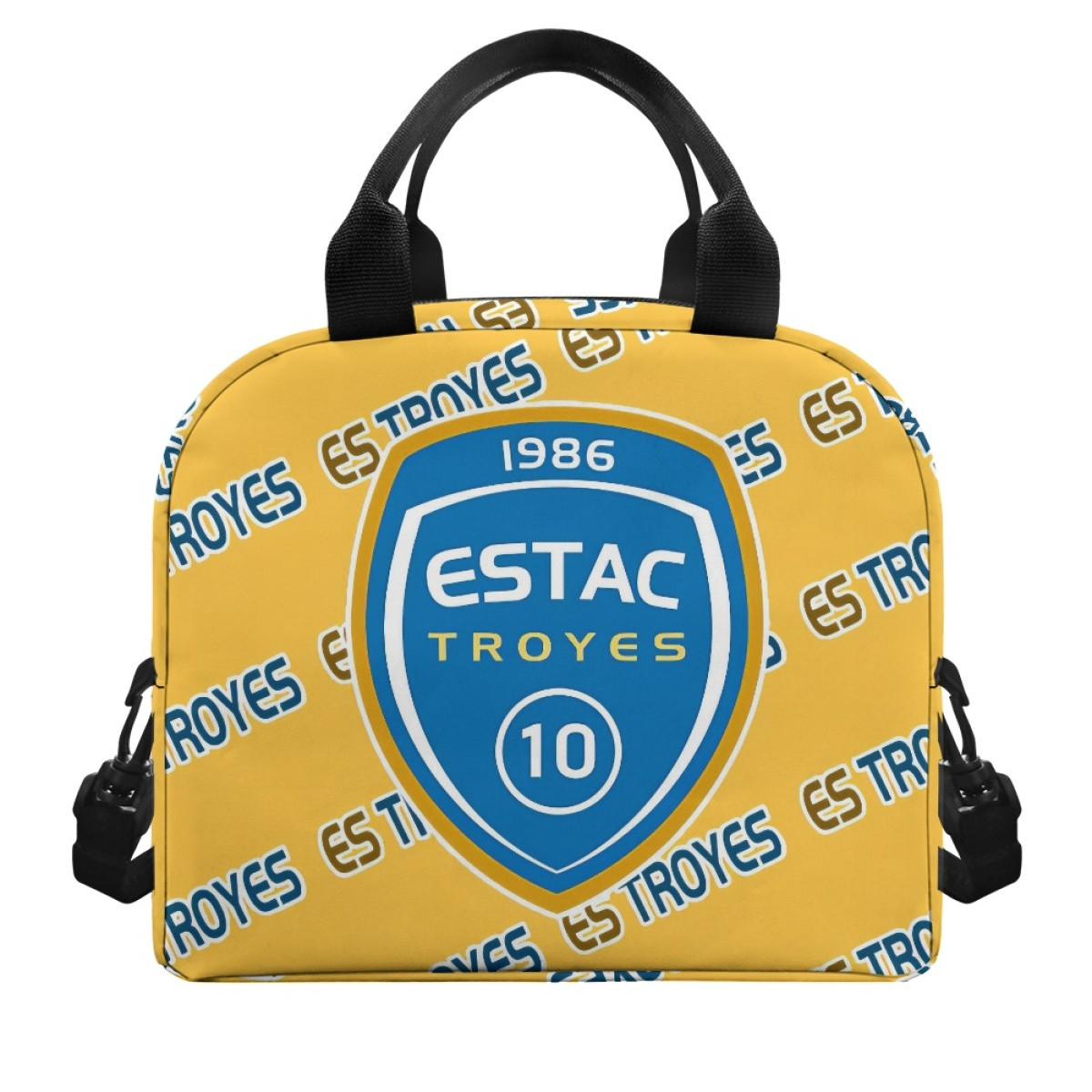 ES Troyes AC Football Club Insulated Lunch Bag Box - Troyes Football Club Medley Monogram Wordmark