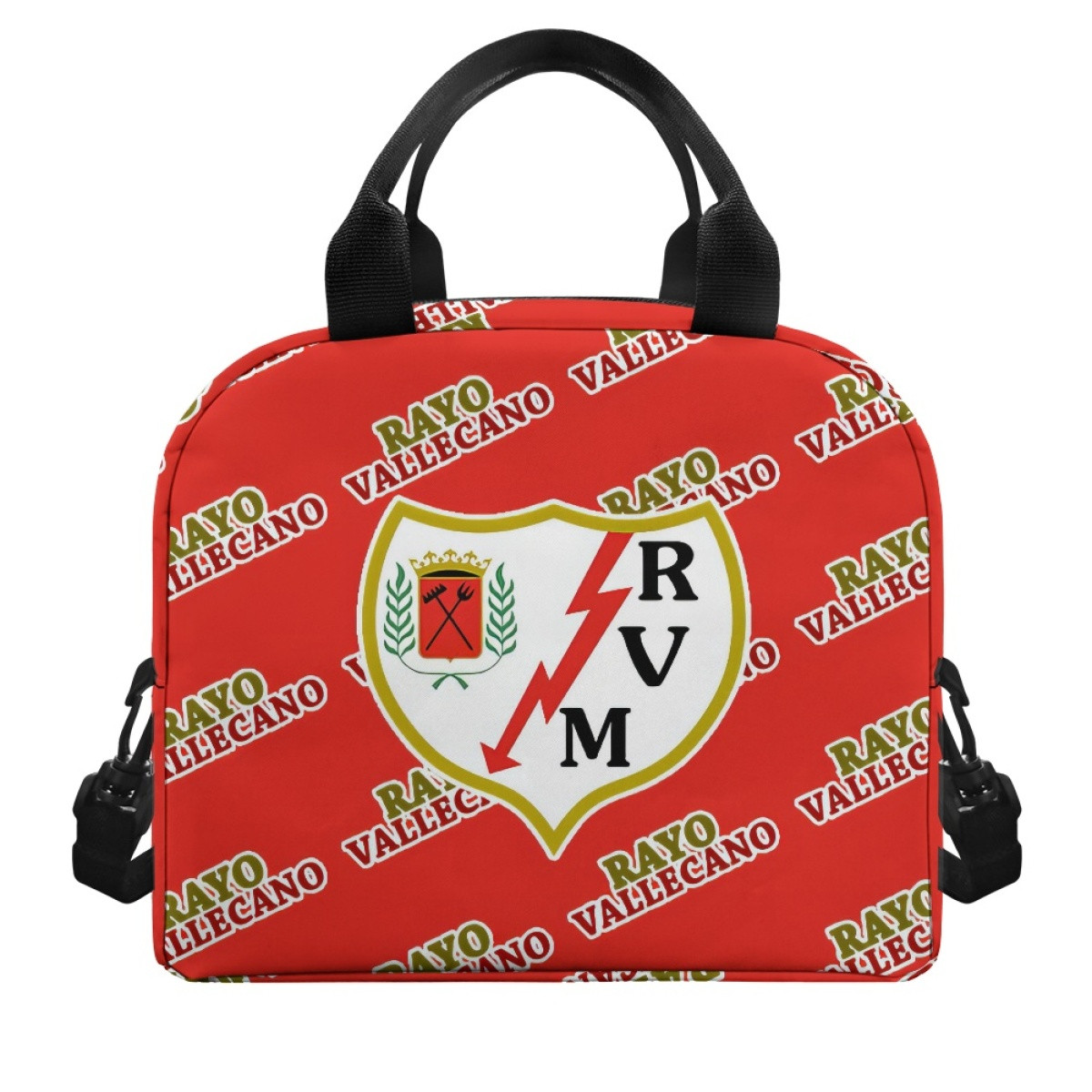 Rayo Vallecano Insulated Lunch Bag Box - Vallecano Football Club Medley Monogram Wordmark
