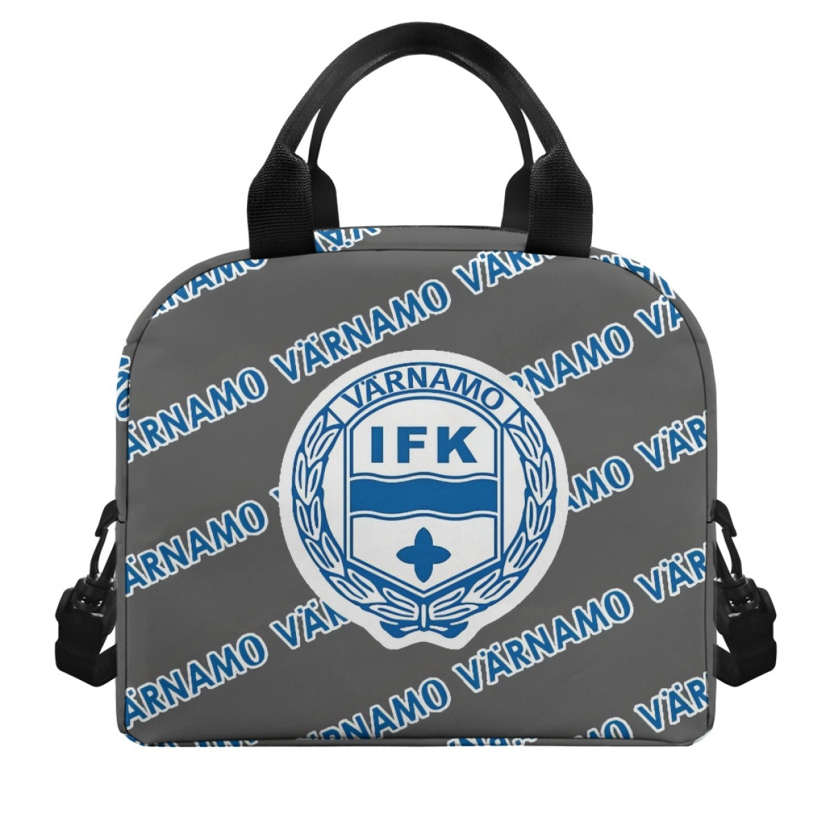 IFK Varnamo Insulated Lunch Bag Box - Varnamo Football Club Medley Monogram Wordmark