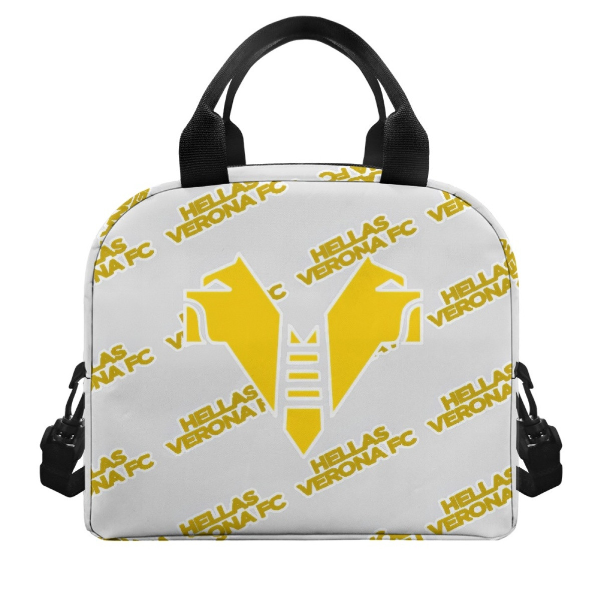 Hellas Verona FC Football Club Insulated Lunch Bag Box - Verona Football Club Medley Monogram Wordmark