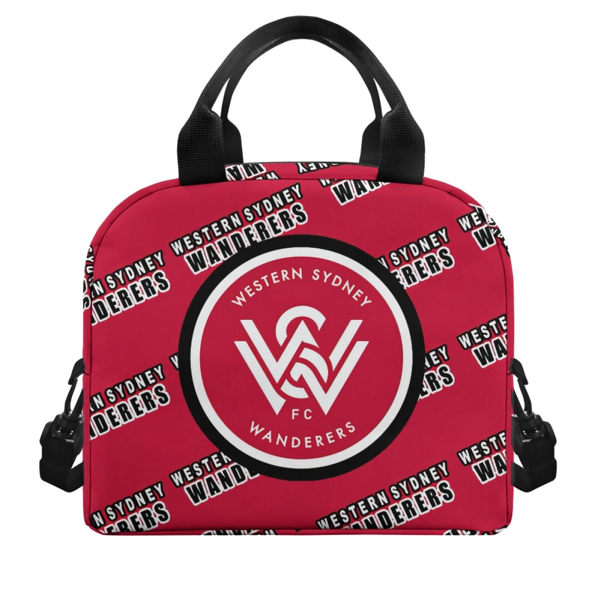 Western Sydney Wanderers FC Insulated Lunch Bag Box - Western Sydney Football Club Medley Monogram Wordmark