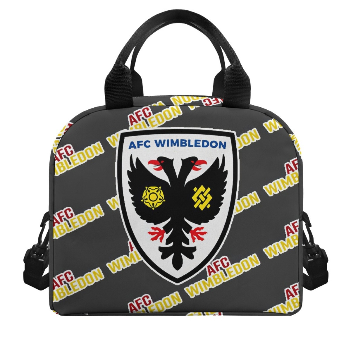 AFC Wimbledon Insulated Lunch Bag Box - Wimbledon Football Club Medley Monogram Wordmark