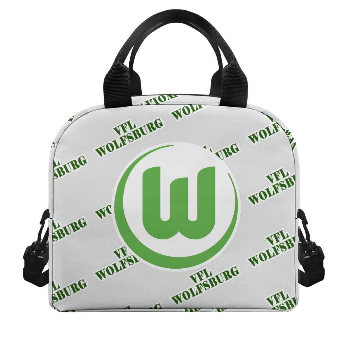 VFL Wolfsburg Football Club Insulated Lunch Bag Box - Wolfsburg Football Club Medley Monogram Wordmark