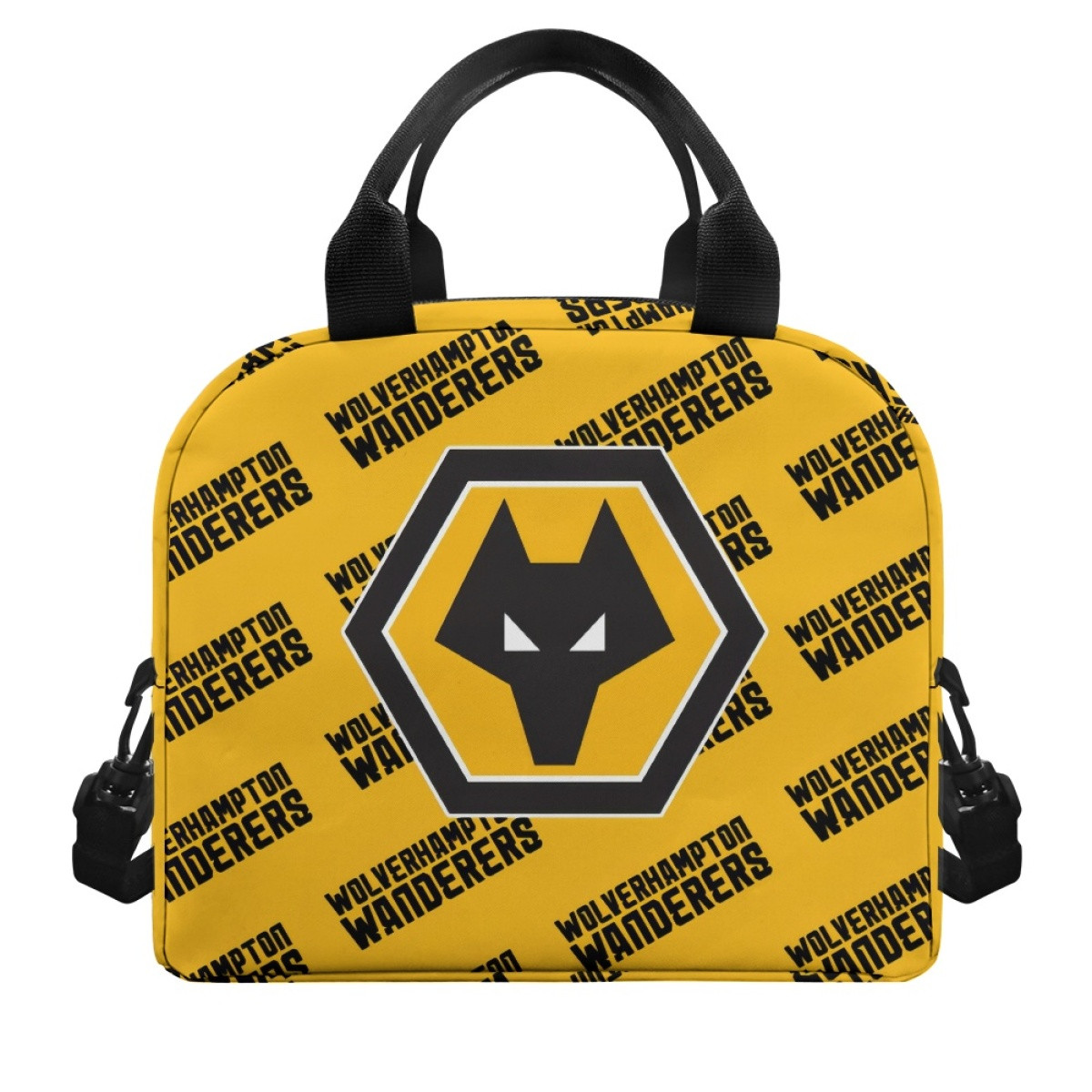 Wolverhampton Wanderers Football Club Insulated Lunch Bag Box - Wolverhampton Wanderers Football Club Medley Monogram Wordmark