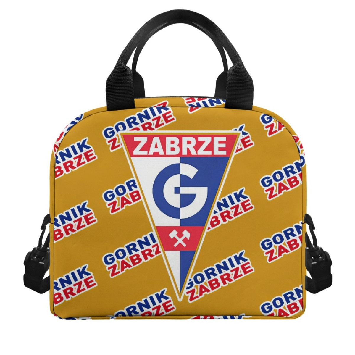 Gornik Zabrze Insulated Lunch Bag Box - Zabrze Football Club Medley Monogram Wordmark