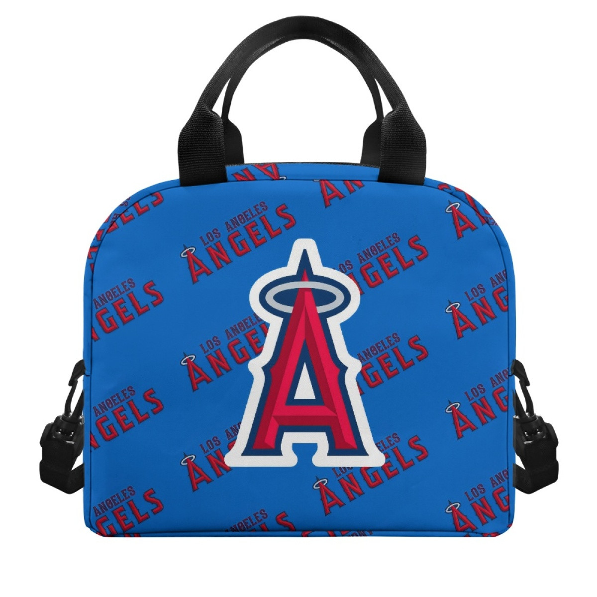 MLB Los Angeles Angels Insulated Lunch Bag Box - Los Angeles Angels Medley Monogram Wordmark