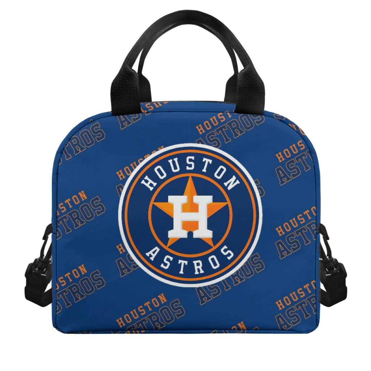 MLB Houston Astros Insulated Lunch Bag Box - Houston Astros Medley Monogram Wordmark