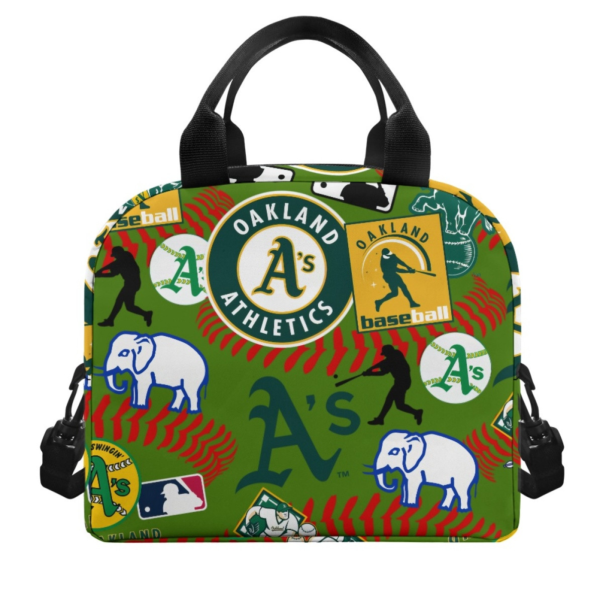 MLB Oakland Athletics Lunch Box - Oakland Athletics Mania Collage Logo