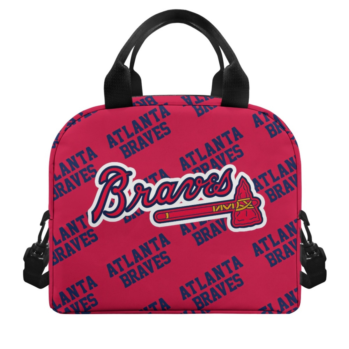 MLB Atlanta Braves Insulated Lunch Bag Box - Atlanta Braves Medley Monogram Wordmark