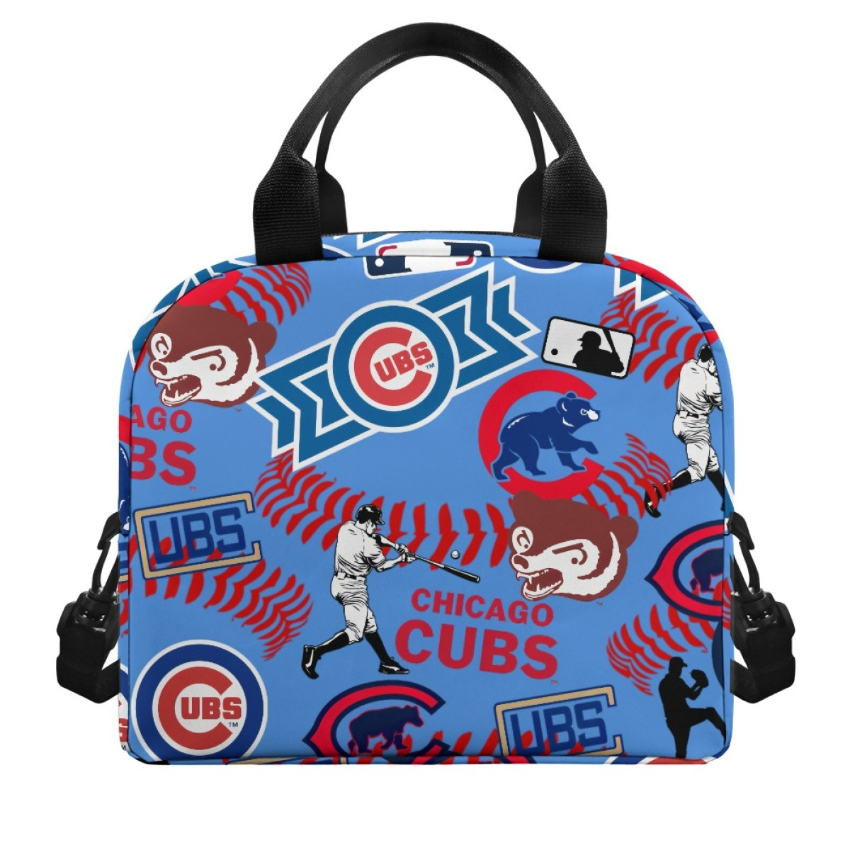 MLB Chicago Cubs Lunch Box - Chicago Cubs Mania Collage Logo