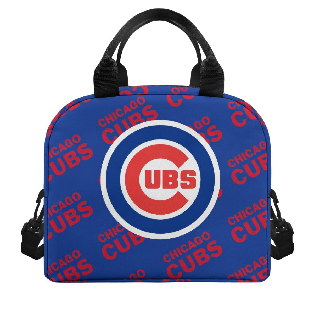 MLB Chicago Cubs Insulated Lunch Bag Box - Chicago Cubs Medley Monogram Wordmark