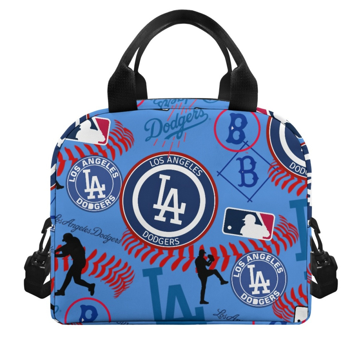 MLB Los Angeles Dodgers Lunch Box - Los Angeles Dodgers Mania Collage Logo