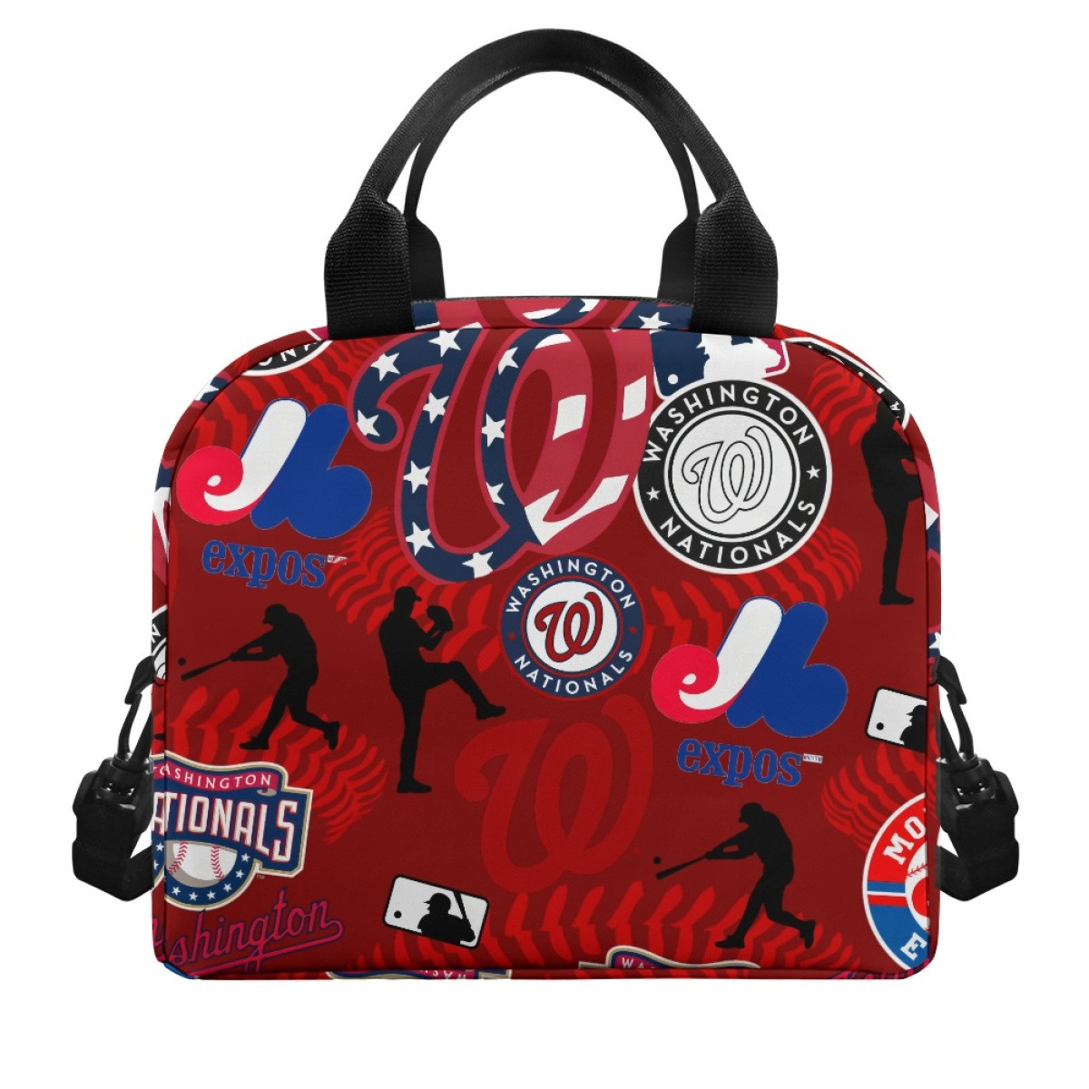 MLB Washington Nationals Lunch Box - Washington Nationals Mania Collage Logo